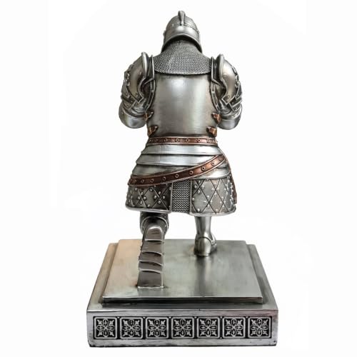 King's Guard Knight Pen Holder with a Letter Opener Desk Organizers Silver - color: Silver