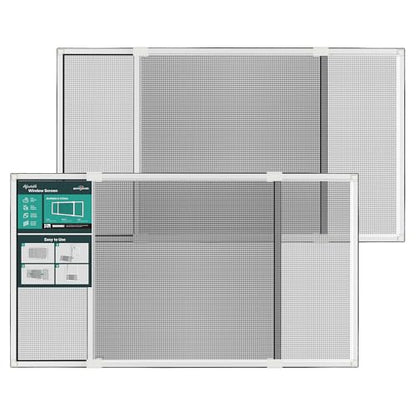 paramondo Expandable Window Screen, 20" H x 28.6" - 54" W, 2 Pack - size: Large (20" H x 28.6"-54" W, 2 Pack)