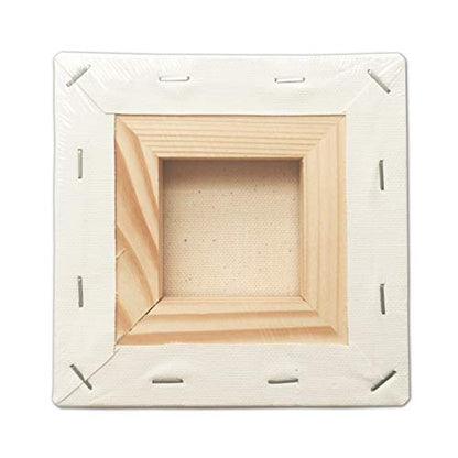 LWR CRAFTS Stretched Canvas 5" X 5" Pack of 6 - size: 5"x5"x6 (standard)
