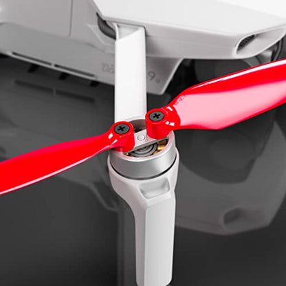 Master Airscrew Stealth Propellers for DJI Mini 2, Mini 2 SE, Mini SE & Mini 4K - Red, 4 propellers in set - color: Red