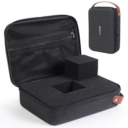 Luxtude Hard EVA Case with Foam, Hard EVA Shockproof Camera Organizer Case - color: Black, size: Large