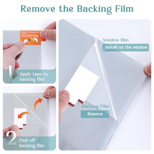 Haton Window Tint for Home, One Way Film, Silver 29.5" x 78.7" - color: Silver Silver, size: 29.5" x 78.7"