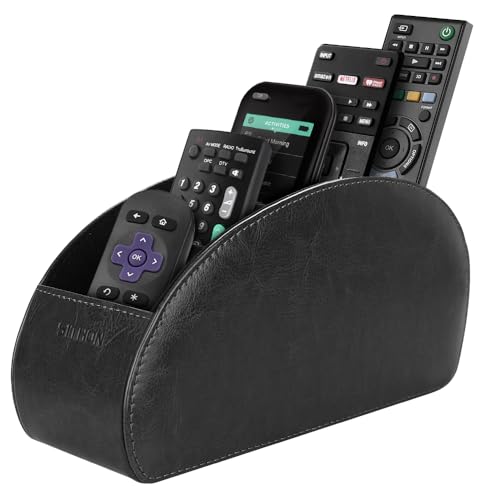 SITHON Remote Control Holder with 5 Compartments - color: Black, size: Small