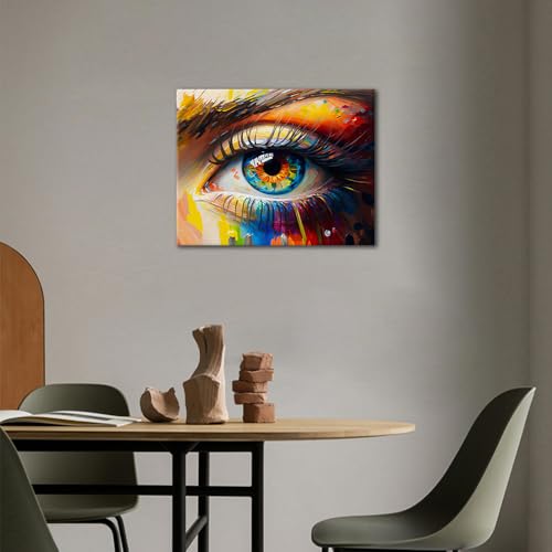 TUMOVO Colorful Eye Paint by Numbers Gift for Adults Beginners - color: Eyes