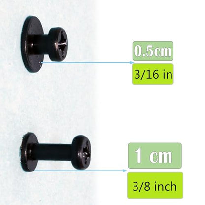 Black Bear Claw Picture Screws in 2 Sizes—Suitable for Drywall & Wood Studs - color: Black Zinc, size: 35 Pack Mix size + D-ring
