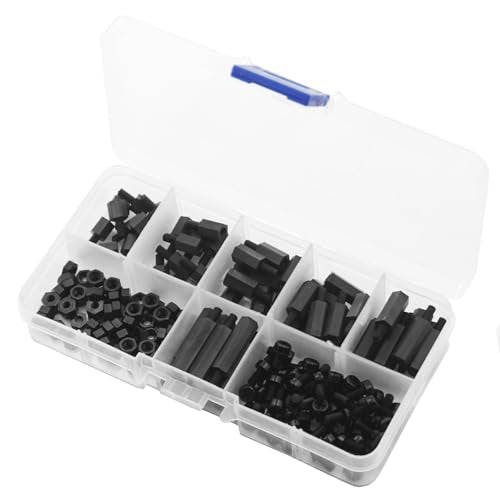 ShareGoo M3 Nylon Standoffs Hex Spacers Screws Nuts Assorted kit for RC FPV Drone Quadcopter Frame Audunio PCB Board (180PCS/Lot)