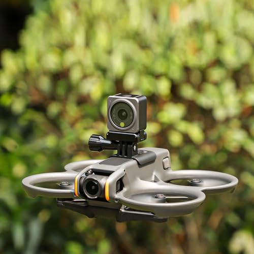 Searchlights Strobe Light with Drone Mount for DJI Avata 2 Spotlight Floodlight Bracket Support to Mount Night Flight Light to Drone with Action Camera Adapter for Insta360 GO 3S / GO3 - color: Mounting bracket