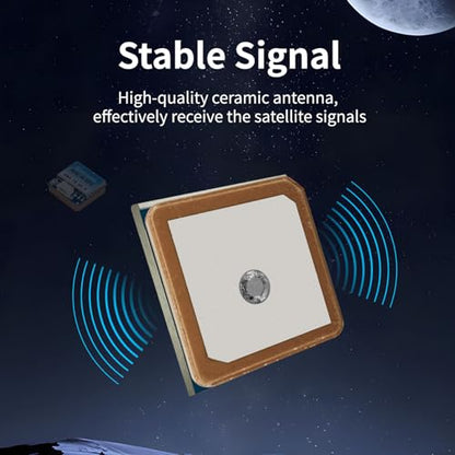 SEQURE M10-18 Mini FPV GPS Module with Upgraded 10th Generation Chip Ceramic Antenna Fast Satellite Positioning Ubx GPS for FPV Racing Drones More Position Modes - size: M1018