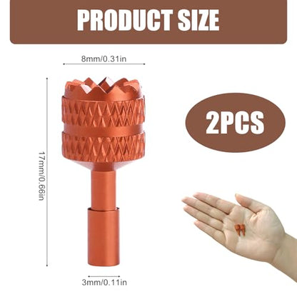 2 Pcs Mini 4 Pro/Mini 3 Pro Joysticks, Detachable Aluminum Alloy Drone Joysticks Compatible with DJI 3 Pro/4 Pro/Mini 4 Pro/Air 3 /Mavic 3 Pro RC 2 Remote Controller Replacement Accessories (Orange) - color: Orange