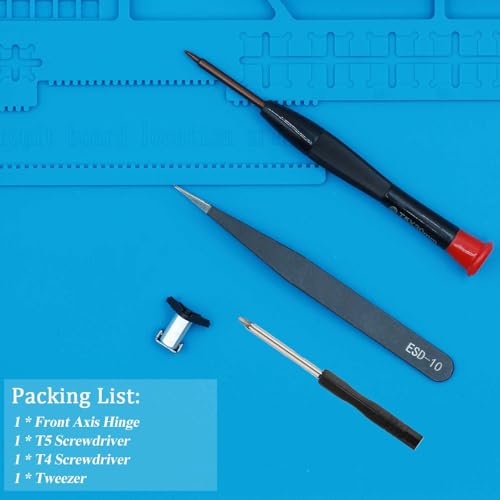 iMusk Original Front Hinge for DJI Mini 4/5 Pro/Mini 3 Front Arm Axis Shaft with T5/T4 Screwdrivers and Tweezer Repair Tools