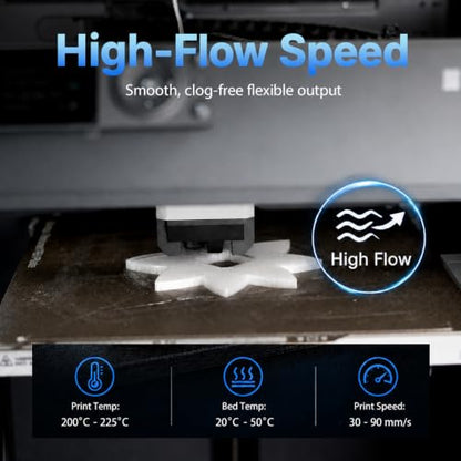 Siraya Tech Flex TPU 85A 3D Printer Filament, ISO 10993 Tested, White, 1kg - color: Tpu 85a White