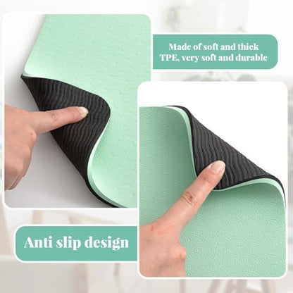 Sewing Machine Mat Pedal, 15" X 20" and 9" X 14", Green - color: Green, size: 15" X 20" and 9" X 14"