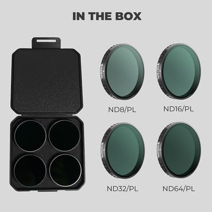 Freewell ND8/PL, ND16/PL, ND32/PL, ND64/PL Filter Set for Osmo Action 6 - style: Bright Day ND/PL Kit