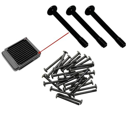 70pcs Fan Mounting Screw Radiator Water-Cooled Exhaust Fixing - size: 32x30mm