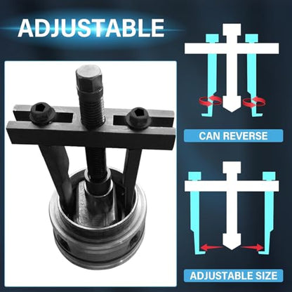 2 jaw Bearing Puller, Adjustable Two Jaw Gear Puller Tool for Removal Small Bearing or Gears, Pulley, and Flywheel 30mm - 90mm