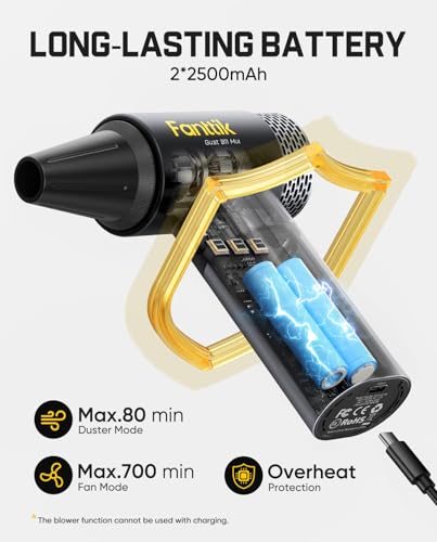 Fanttik Gust B11 Mix 2-in-1 Electric Air Duster & Portable Fan, Multi-Use