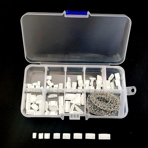 530Pcs JST GH 1.25mm Connectors Kit with GH 1.25mm Plug Crimp Terminal for Flight Controller 3D Printer