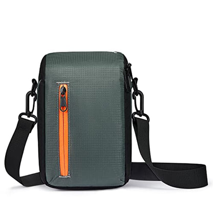 S-ZONE Camera Insert Bag Waterproof Lens Cube Case Compatible with Nikon Canon - color: dark green