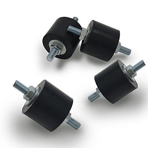 Anti-Vibration Rubber Isolator Mounts with Studs Shock Absorber, M8 - size: Large