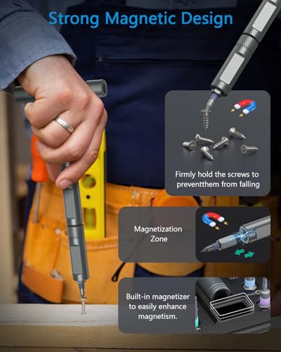 AMIR 42 in 1 Magnetic Screwdriver Set, DIY Ratchet Screwdriver Set Magnetic with Multi Bit, Precision Repair Tool Kit for Tools Home Improvement Computer Bicycle