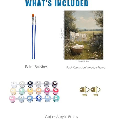 WUDWL Scenery Paint by Numbers Kit for Adults,Color By Numbers for Adults - color: YH03160