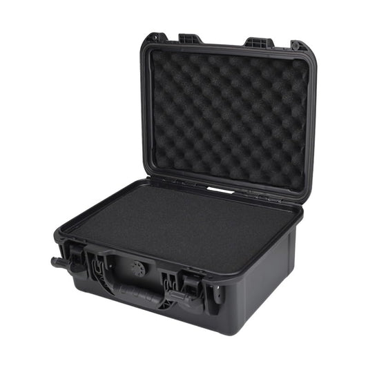 17in Waterproof Hard Shell Case with DIY Customizable Foam Insert (14.6 x 10.2 x 6.7in Interior) - color: Black-17in