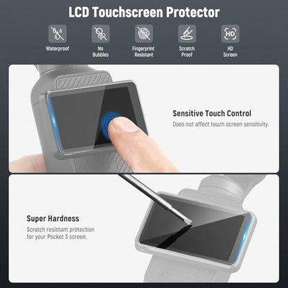 NEEWER Magnetic CPL Filter Compatible with DJI Osmo Pocket 3 / Pocket 4 / Xtra Muse, Circular Polarizer Filter Action Camera Accessories Kit with 2 Screen Protectors - style: CPL