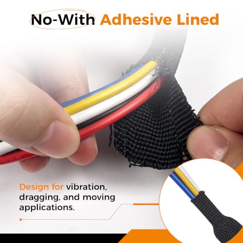 Automotive Heat Shrink Wire Sleeve Cord Protector 1-3/8''-35ft - size: 1-1/8"-35ft