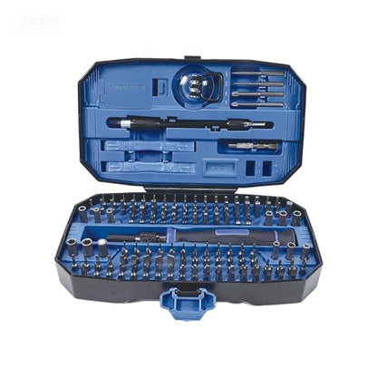 152 in 1 Precision Screwdriver Set with Case, Small Magnetic Screwdriver Electronic Toolkit for Computer, Laptop, Game Controller, Glasses, Phone Repair Tool Kit - color: Blue