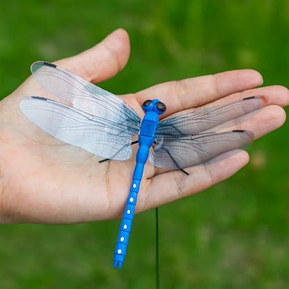 20 Pcs 5 Color Dragon Fly Clips, Visual Predator Deterrent Fake Dragonfly - color: 20 Pcs 5 Color