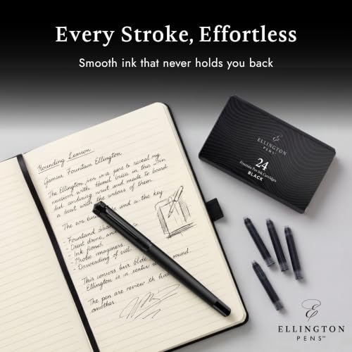 Ellington Fountain Pen Ink Cartridge Refill Pack of 24