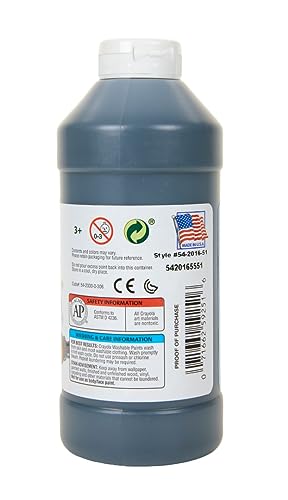 Crayola Washable Paint, Black, 16 oz. - color: Black
