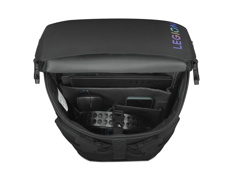 Lenovo Legion Active 17-inch Gaming Backpack - Black - Laptop Compartment - Durable & Water Resistant - Water Bottle Pocket - size: 17 inch, style: Active
