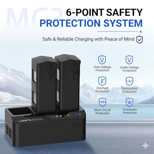 200W Fast Charging Hub for DJI Mavic 3 3pro Classic/Cine/Enterprise Battery and Controller, Three-Channel Parallel, Mavic 3 Pro Battery Charger with Discharge Storage, Drone Accessories