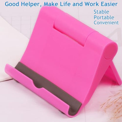 Cell Phone Stand, Desktop Holder for Smartphones, Phones & Tablets (Pink) - color: Pink