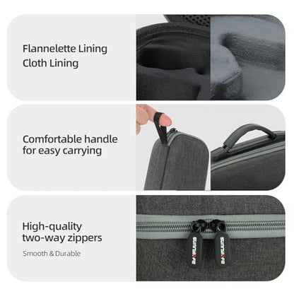 CAPART Portable Carry Case for DJI FPV Remote Controller 3 / 2, Hard Shell Storage Case Travel Bag Compatible with DJI Avata 2/1 Drone RC Controller (NOT for RC Motion 3)