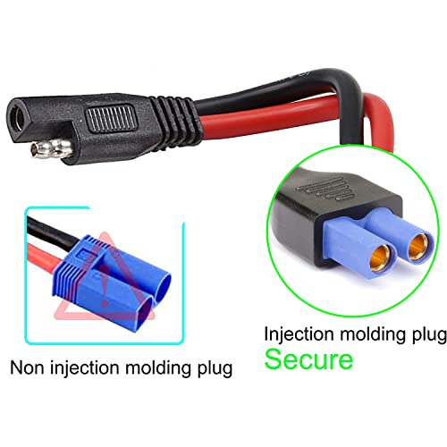 EC5 Female to SAE Connector,10AWG Power Adapter Cable - size: SAE-EC5-0.5FT