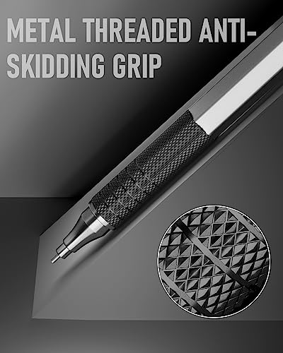 Four Candies Metal Mechanical Pencil Set with Case, 0.7mm, 3-Pack, Black - color: Black, style: 0.7 MM