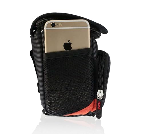 Navitech Black Camera Shoulder Bag Compatible with FlyFrost 4K Digital Camera