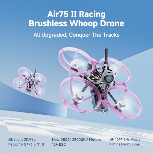 BETAFPV Air75 II Brushless Whoop Quadcopter Ultralight for FPV Drone Racing