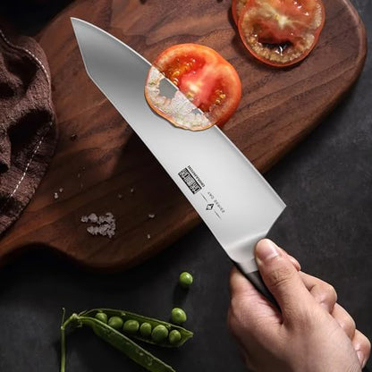 HOSHANHO 16-Piece Kitchen Knife Set with Block, Ultra Sharp Chef Knife Set - size: 8"