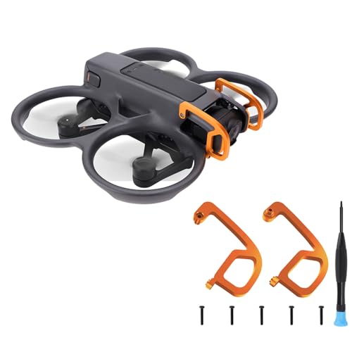 Gimbal Bumper Guard Protector for DJI Avata 2, Lens Safety Bumper Aluminum Alloy Protect Bar Anti-Collision for Avata 2 FPV Drone Accessories (Orange) - color: Orange