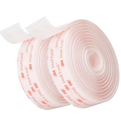 3M Dual Lock SJ3560 Reclosable Fastener, Clear, 1"×6ft, 2 Pack - size: 1"×6ft, style: 2 Pack