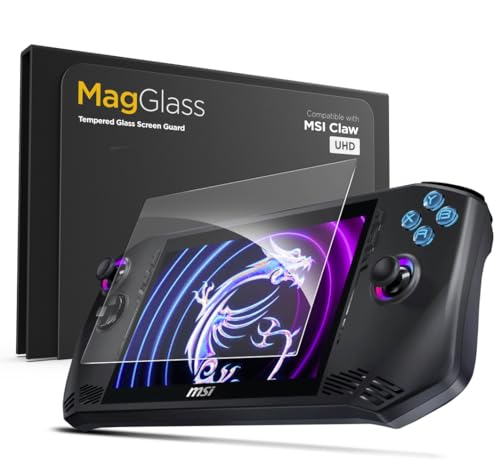 magglass Screen Protector for MSI Claw A1M, UHD Tempered Glass Display Guard (Handheld Gaming Console) (HD) - color: HD