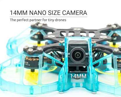 FPV Camera Ratel 2, 1/1.8inch Starlight Sensor Camera 1200TVL with FOV 165°Bigger PAL NTSC Switchable for FPV Racing Drone