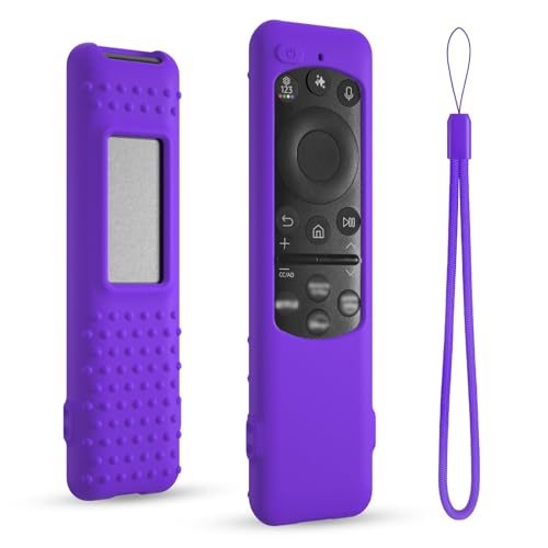 Silicone Case for Samsung Remote Control TM2560E, Compatible with 2025 Neo QLED Samsung Smart TV Remote BN59-01432A BN59-01432J BN59-01455A (Deep Purple) - color: Deep purple