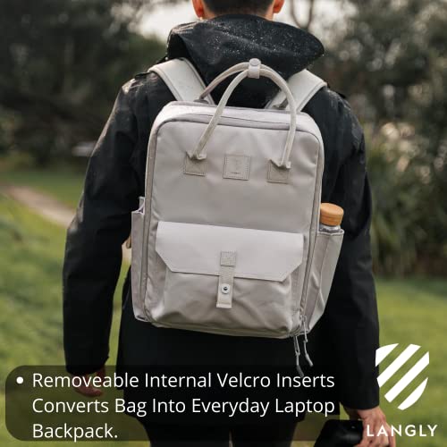 LANGLY Sierra Camera Backpack: A Modern & Travel-friendly Photography Backpack Compatible With Both 18in Laptop & All Camera Gear 24L (Ash) - color: Ash