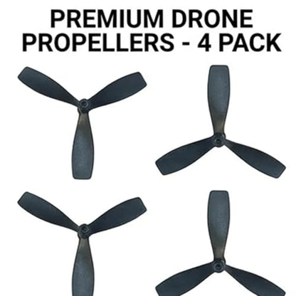 4pcs AB Propeller Blades 45-75mm Mini Drone Propellers, Compatible with Drones, Gliders, and Foam Aircraft (Three-Blade Propeller) - style: Three-blade propeller
