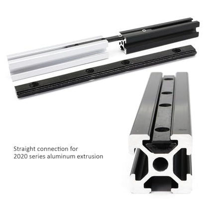 10Pcs 2020 Aluminum Extrusion Hardware Accessories Straight Bracket - style: 10Pcs Straight Bracket with Screw