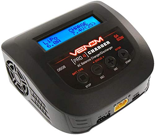 Venom Pro 4 60W AC 6A LiPo LiHV & NiMH Balance Charger, VNR0608
